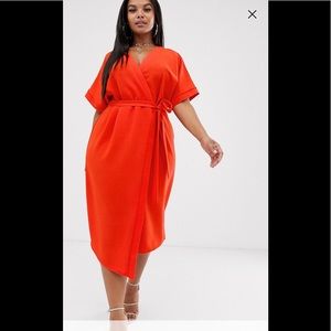 Asos midi wrap dress